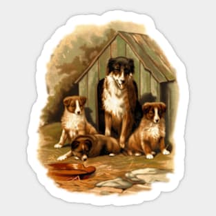 Cute dogs, puppies Sticker